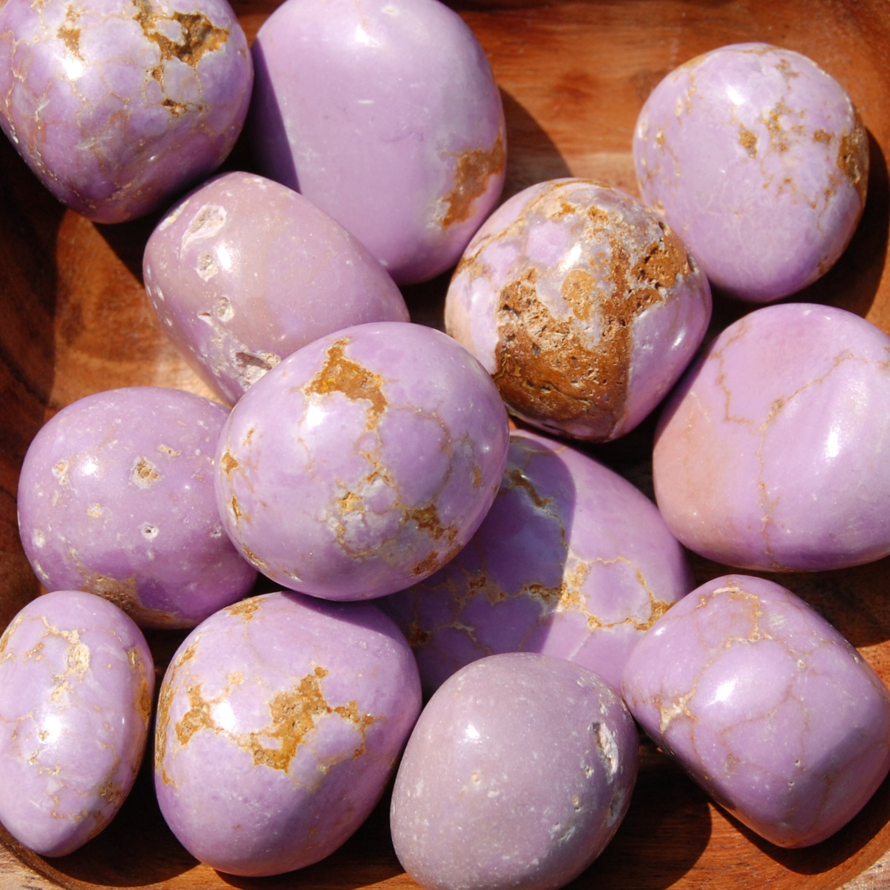 Phosphosiderite Crystal Tumbled Stones