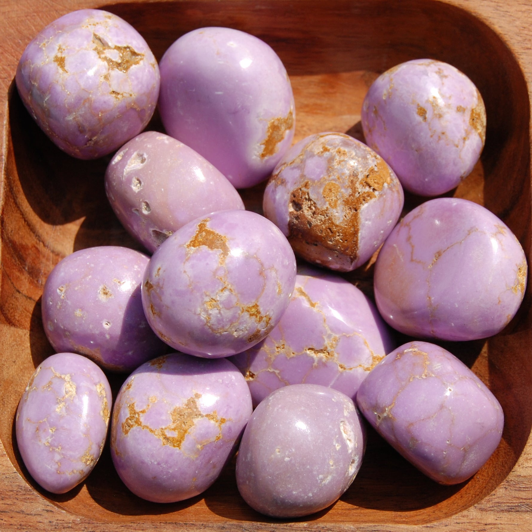 Phosphosiderite Crystal Tumbled Stones