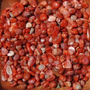 Carnelian Crystal Tumbled Stones, Extra Small, Madagascar