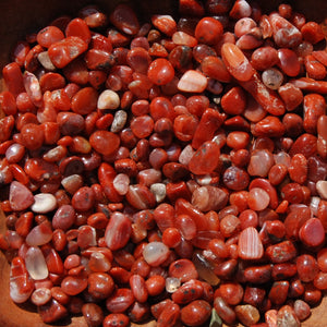 Carnelian Crystal Tumbled Stones, Extra Small, Madagascar