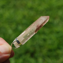 Load image into Gallery viewer, Inner Child Isis Face Pink Lithium Lemurian Seed Crystal Starbrary Pendant
