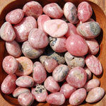 Rhodochrosite Crystal Tumbled Stones, Peru