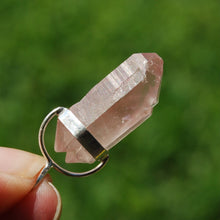 Load image into Gallery viewer, DT Tantric Twin Pink Lithium Lemurian Seed Crystal Pendant for Necklace, Brazil
