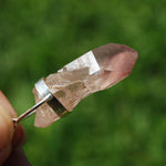 Inner Child Penetrator Pink Lithium Lemurian Seed Quartz Crystal Pendant