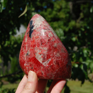 Rhodonite Crystal Freeform Tower