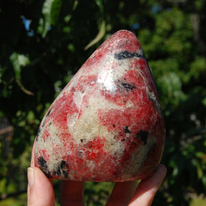 Rhodonite Crystal Freeform Tower