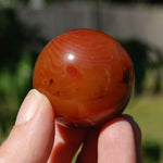 Red Sardonyx Banded Agate Crystal Sphere
