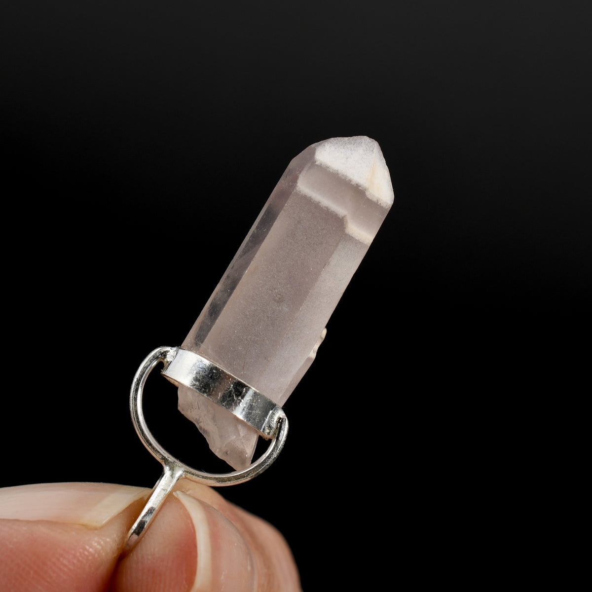 Teacher Student Pink Lithium Lemurian Seed Crystal Dreamsicle Pendant for Necklace