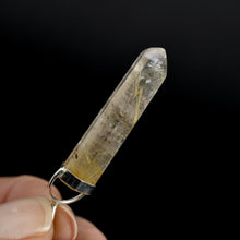 Load image into Gallery viewer, Dow Channeler Natural Golden Rutile Quartz Crystal Pendant for Necklace, Gold Rutilated Quartz
