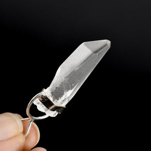 White Light Lemurian Seed Crystal Laser Pendant for Necklace