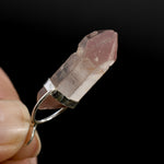 Pink Lithium Lemurian Seed Crystal Starbrary Pendant for Necklace