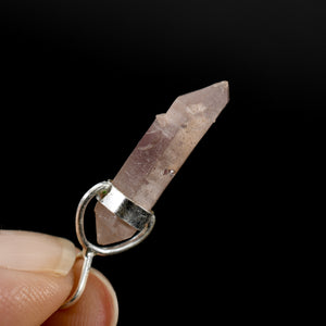 DT Pink Lithium Lemurian Seed Crystal Starbrary Pendant for Necklace, Brazil