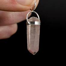 Load image into Gallery viewer, Dow Channeler Pink Lithium Lemurian Seed Crystal Pendant for Necklace, Brazil
