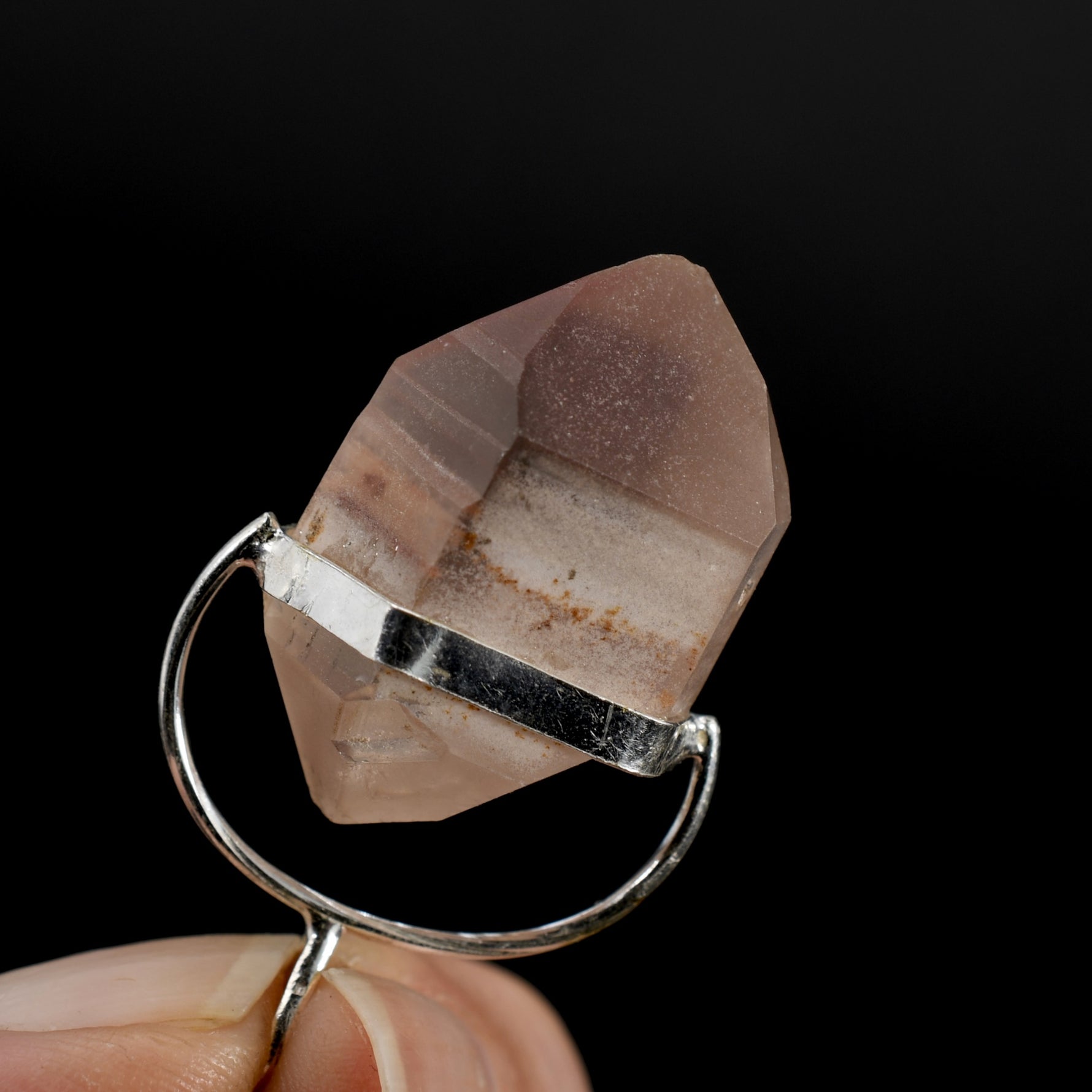 DT Pink Lithium Lemurian Seed Crystal Starbrary Pendant