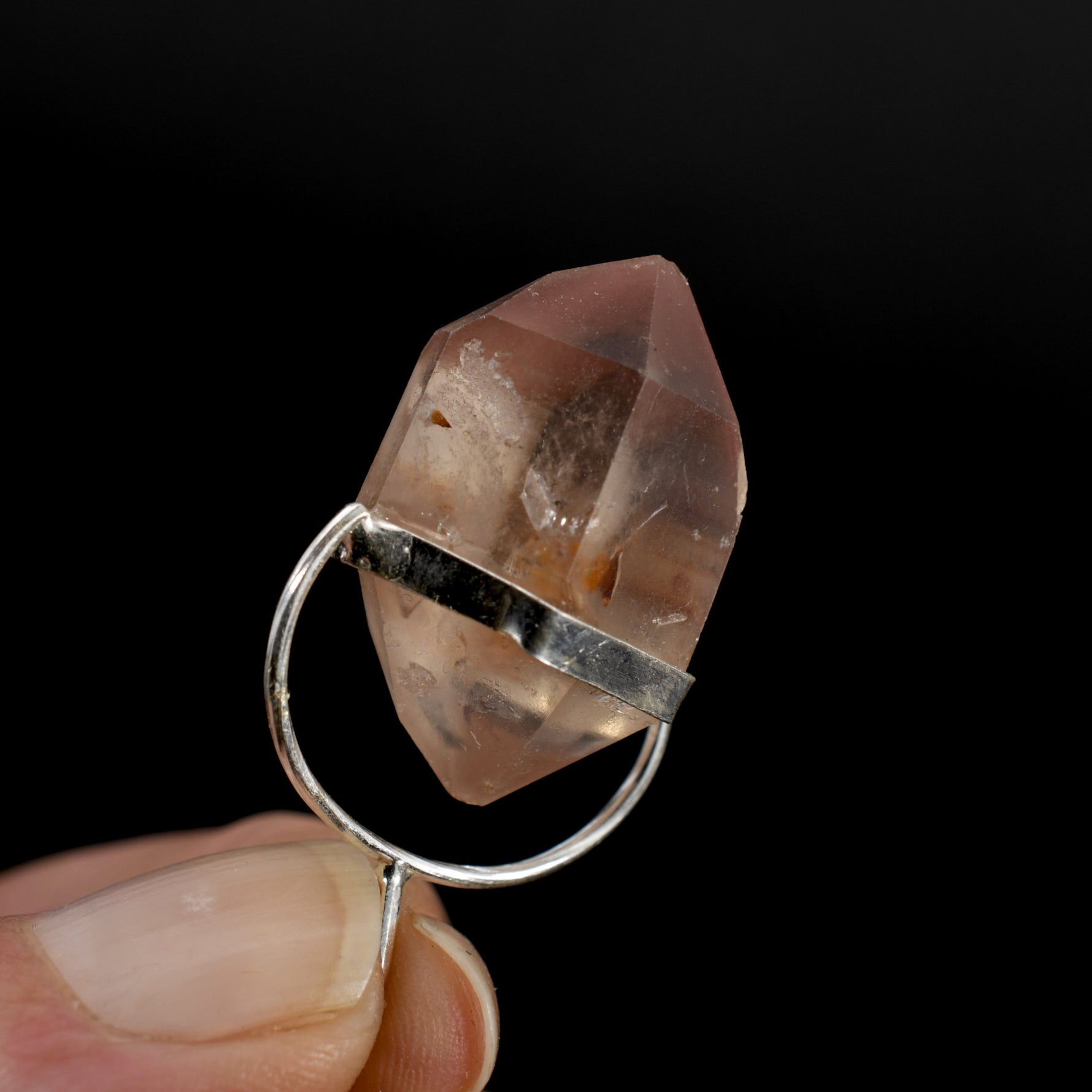 DT Pink Lithium Lemurian Seed Crystal Starbrary Pendant