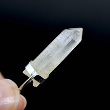 Load image into Gallery viewer, Raw Blue Amphibole Quartz Crystal Sterling Silver Pendant
