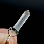 Channeler Raw Blue Amphibole Quartz Crystal Sterling Silver Pendant
