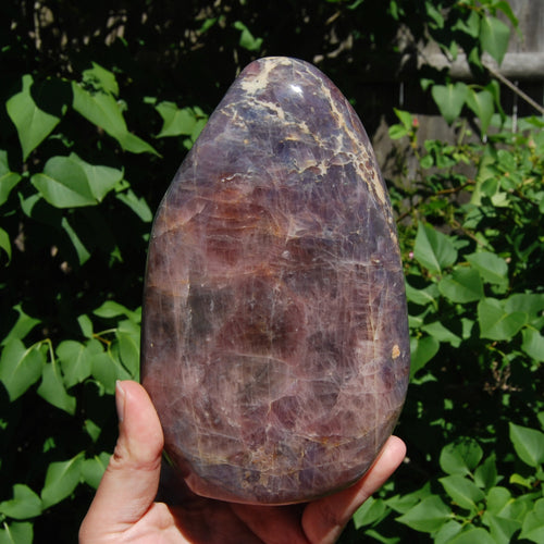 XL Lavender Rose Quartz Crystal Freeform Tower, Purple Rose Quartz, Madagascar