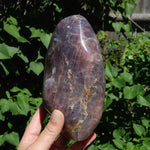 XL Lavender Rose Quartz Crystal Freeform Tower, Purple Rose Quartz, Madagascar