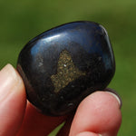 Blue Covellite Crystal Tumbled Stone