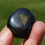 Blue Covellite Crystal Tumbled Stone