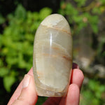 Green Moonstone Garnierite Crystal Freeform Tower