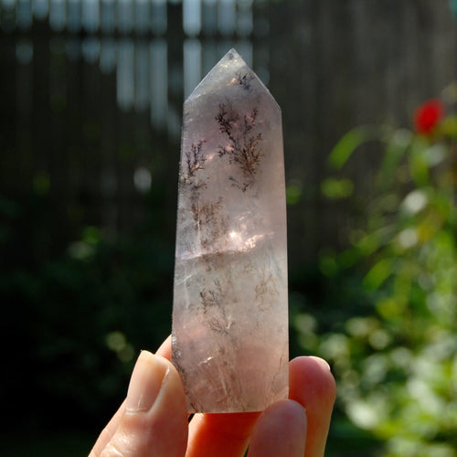 Dendritic Fluorite Crystal Tower, Lavender Pink Fluorite