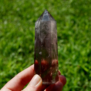 Smoky Amethyst Quartz Crystal Tower