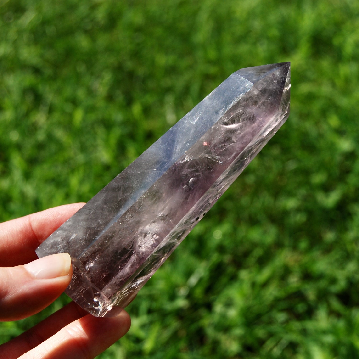 Smoky Amethyst Quartz Crystal Tower