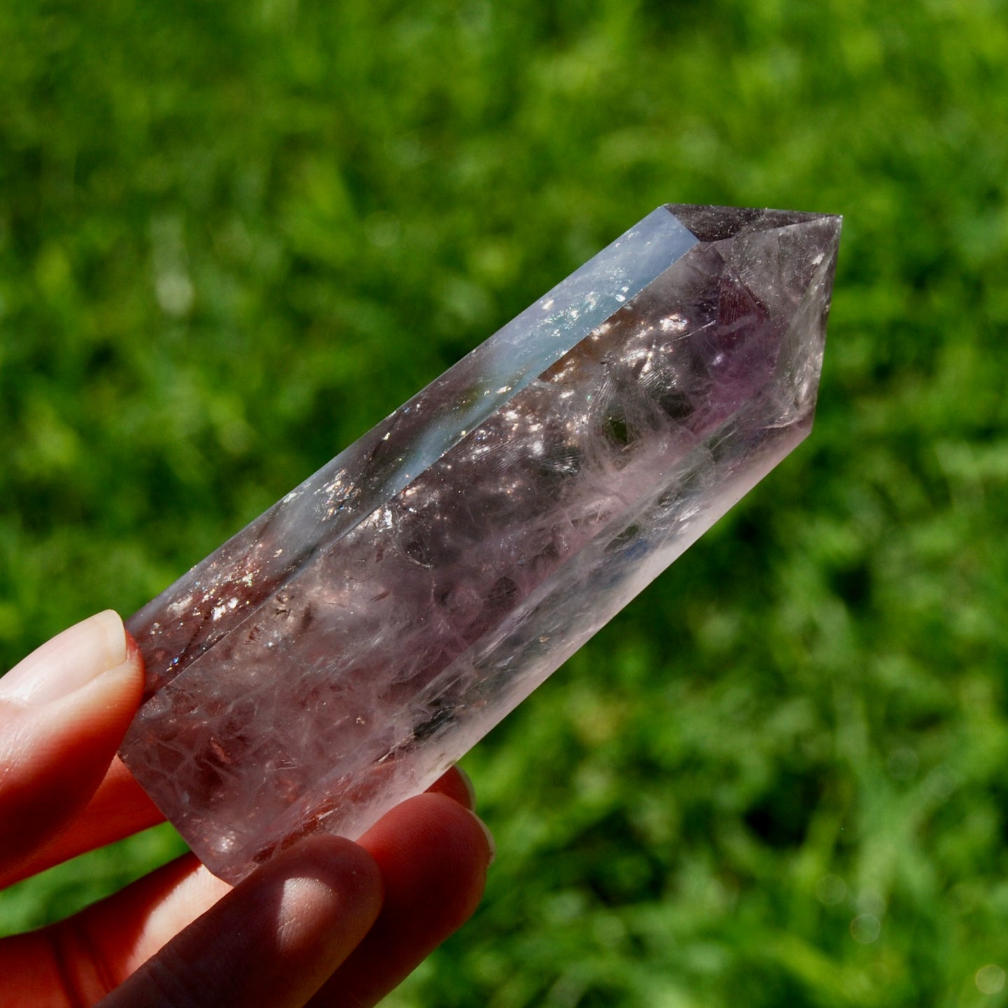 AAA Smoky Amethyst Quartz Crystal Tower, Brazil