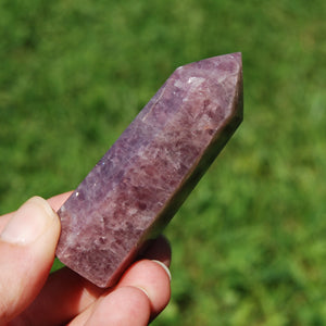 Purple Rose Quartz Crystal Tower, Lavender Rose Quartz, Madagascar