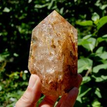 Load image into Gallery viewer, Golden Rutile Quartz Crystal Polished Generator Point
