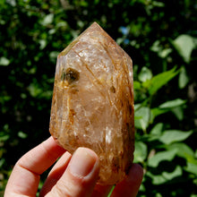 Load image into Gallery viewer, Golden Rutile Quartz Crystal Polished Generator Point
