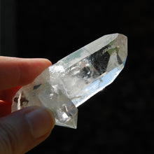 Load image into Gallery viewer, Cosmic Lightning Strike Channeler Lemurian Silver Quartz Crystal Starbrary, Rosetta Stone Record Keeper Optical Corinto Quartz, Brazil
