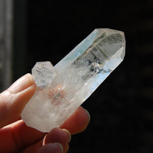 Load image into Gallery viewer, Cosmic Lightning Strike Channeler Lemurian Silver Quartz Crystal Starbrary, Rosetta Stone Record Keeper Optical Corinto Quartz, Brazil
