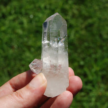 Load image into Gallery viewer, Cosmic Lightning Strike Channeler Lemurian Silver Quartz Crystal Starbrary, Rosetta Stone Record Keeper Optical Corinto Quartz, Brazil
