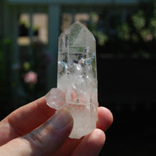 Load image into Gallery viewer, Cosmic Lightning Strike Channeler Lemurian Silver Quartz Crystal Starbrary, Rosetta Stone Record Keeper Optical Corinto Quartz, Brazil
