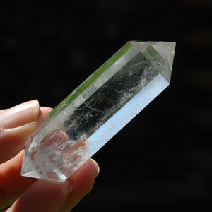 Double Terminated Isis Face Super Clear Quartz Crystal Point