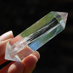 Double Terminated Isis Face Super Clear Quartz Crystal Point