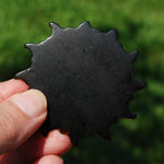 Gold Sheen Obsidian Carved Crystal Sun Moon Face