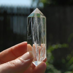 Double Terminated Isis Face Super Clear Quartz Crystal Point