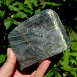 Large Rainbow Spectrolite Labradorite Crystal Freeform Tower