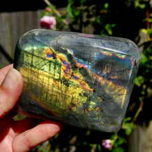 Load image into Gallery viewer, Large Rainbow Spectrolite Labradorite Crystal Freeform Tower
