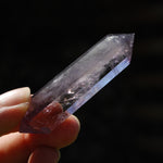 DT Isis Face Smoky Amethyst Quartz Crystal Polished Tabby Point