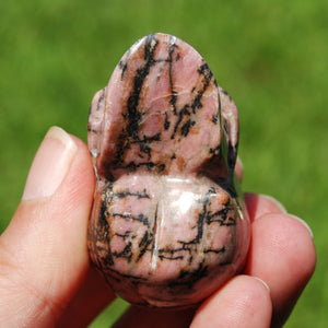 Rhodonite Carved Crystal Skull