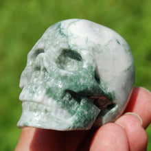 Load image into Gallery viewer, Moss Agate Crystal Skull
