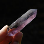 DT Isis Face Smoky Amethyst Quartz Crystal Polished Tabby Point
