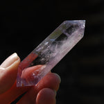 DT Isis Face Smoky Amethyst Quartz Crystal Polished Tabby Point