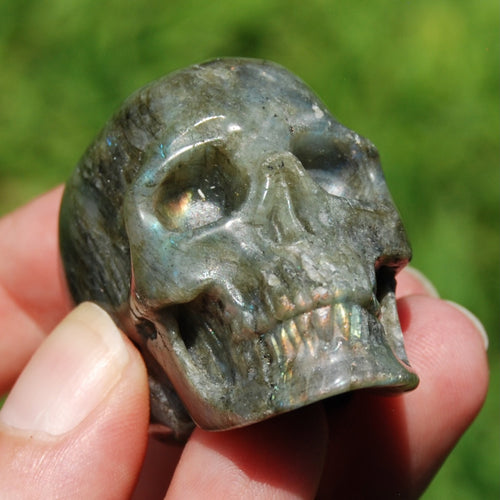 Labradorite Crystal Skull