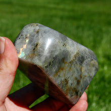 Load image into Gallery viewer, 1.3lb Large Rainbow Spectrolite Labradorite Crystal Freeform Tower
